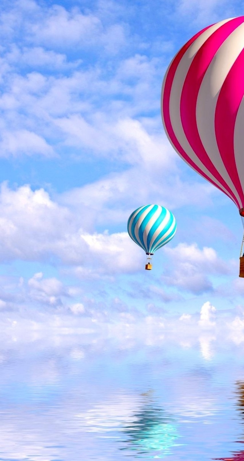 Delicious Hot Air Balloons Like Candy HD Mirror Wallpaper