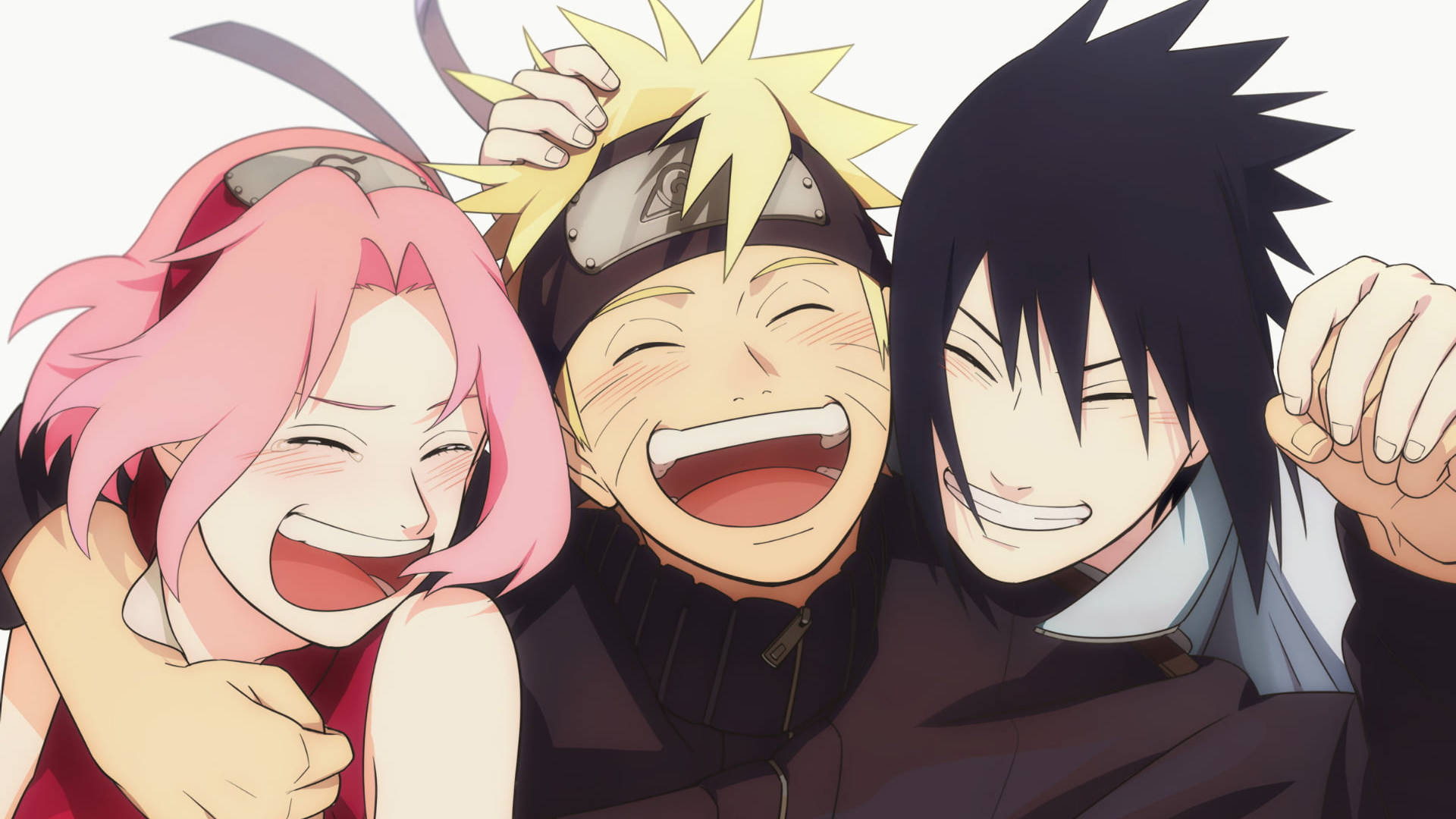 Laughing Team Naruto iPad Wallpaper