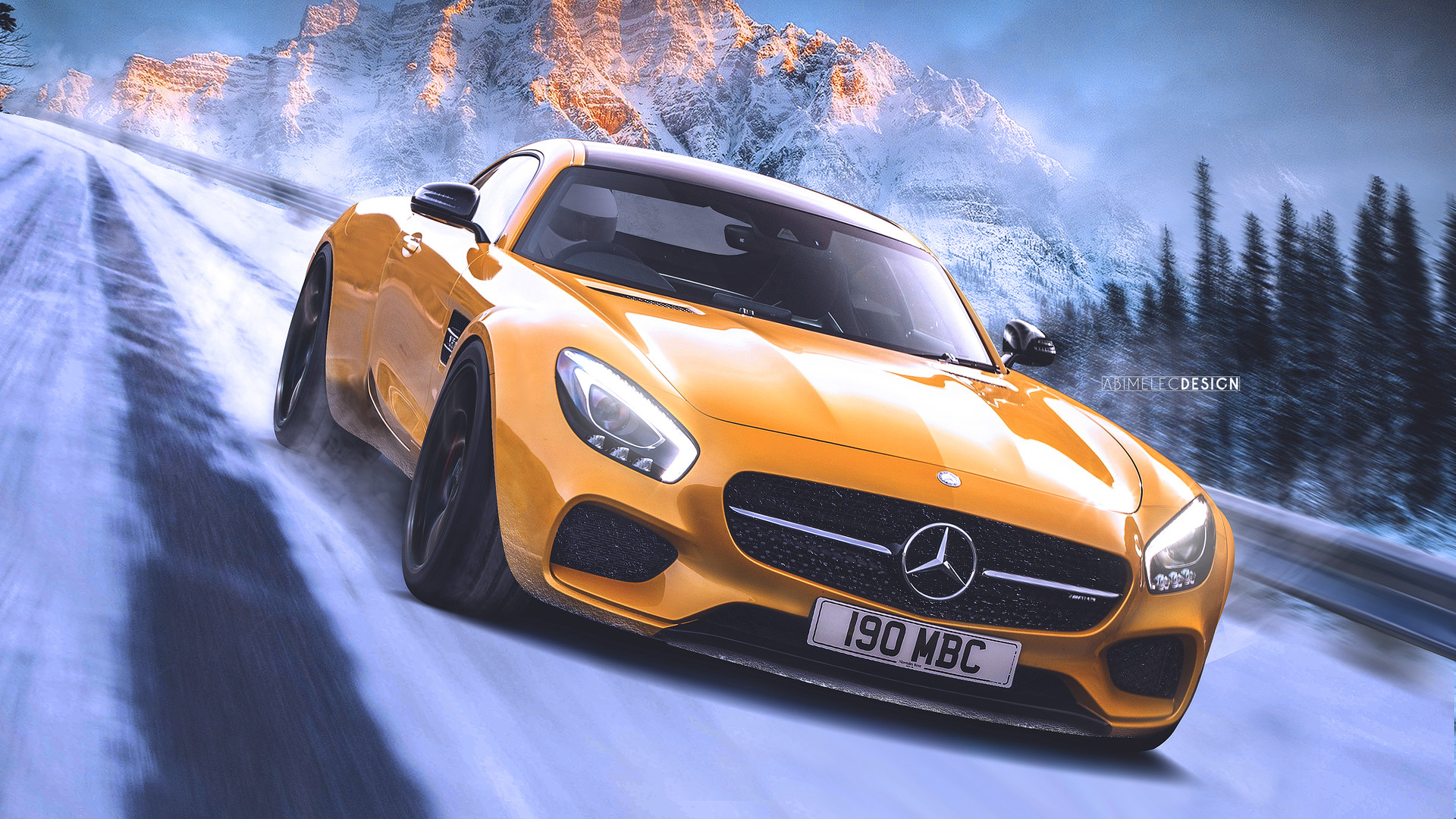 Mercedes Benz Amg Gts Art HD Cars 4k Wallpaper Image