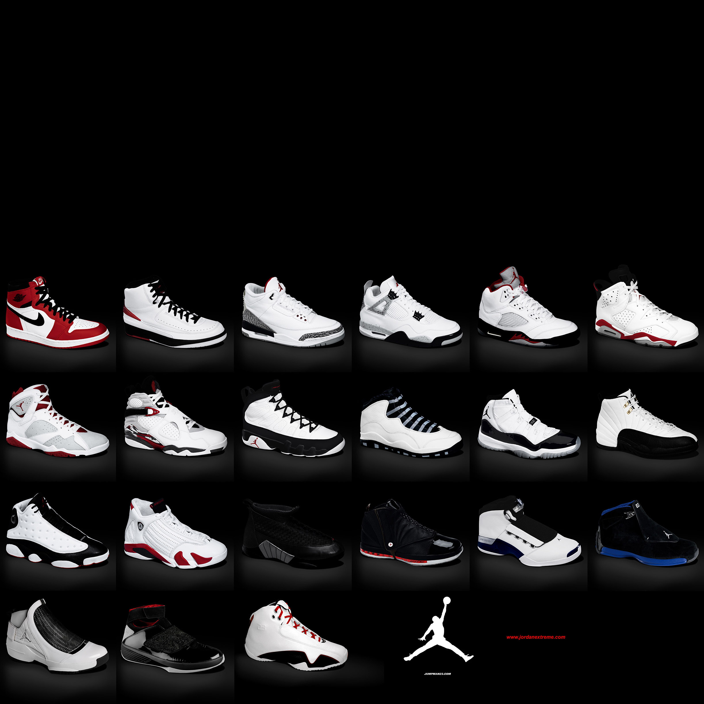 all jordans in order