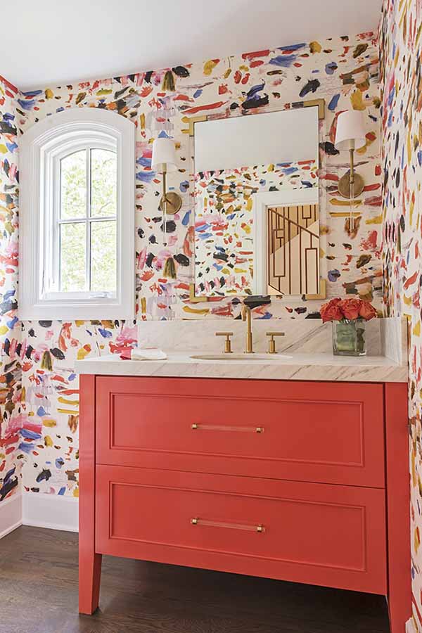 Our Project Feature On Houzz Colorful Confetti Wallpaper