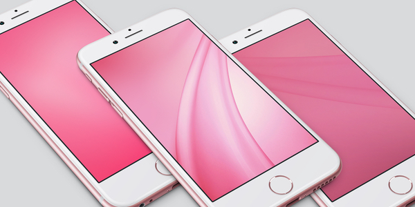 Fonds dcranWallpapers Rose Gold pour iPhone 6s et iPhone 6s Plus