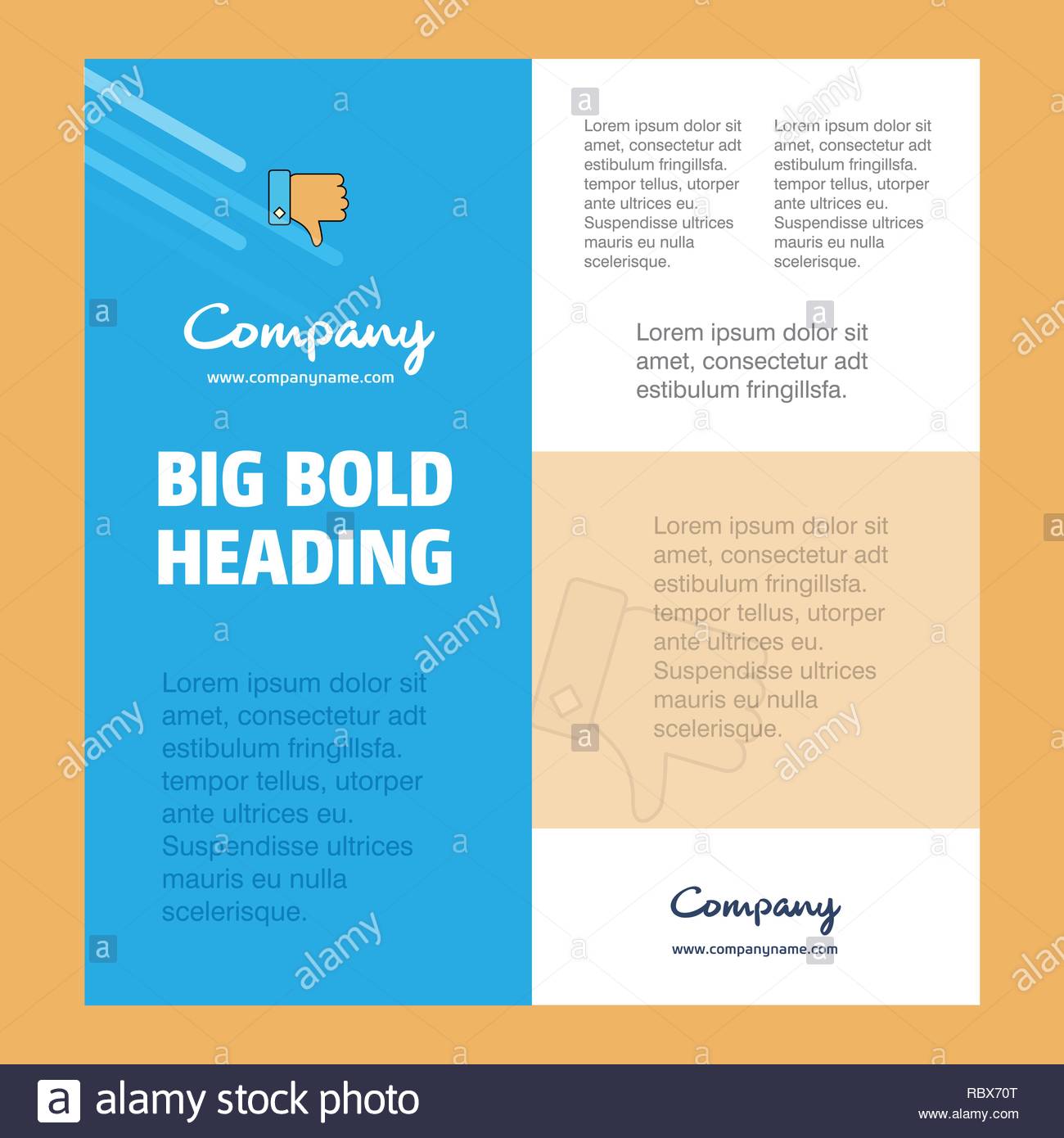 Dislike Business Pany Poster Template With Place For Text And