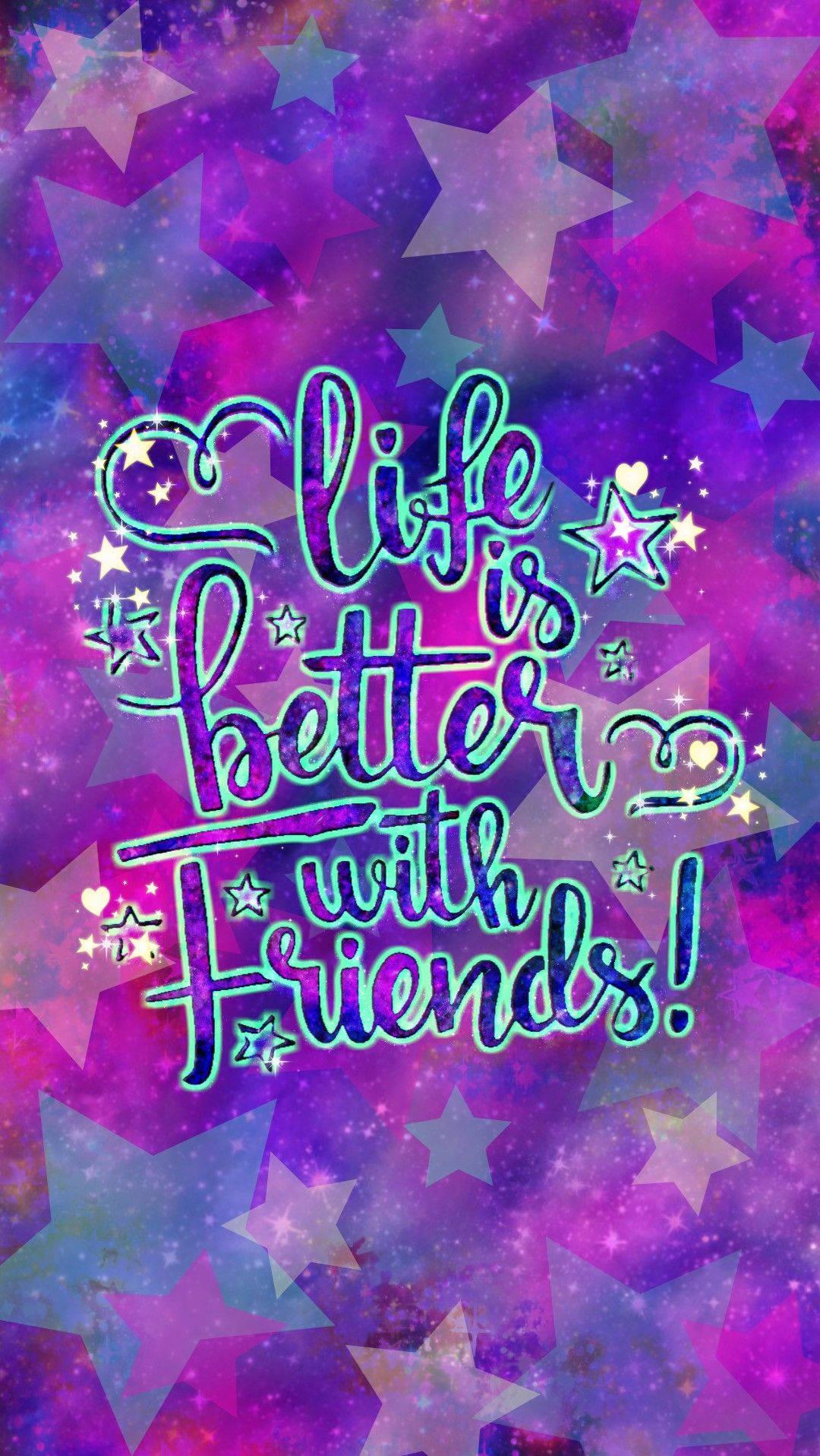 Download Cute Best Friend Life Quote Wallpaper