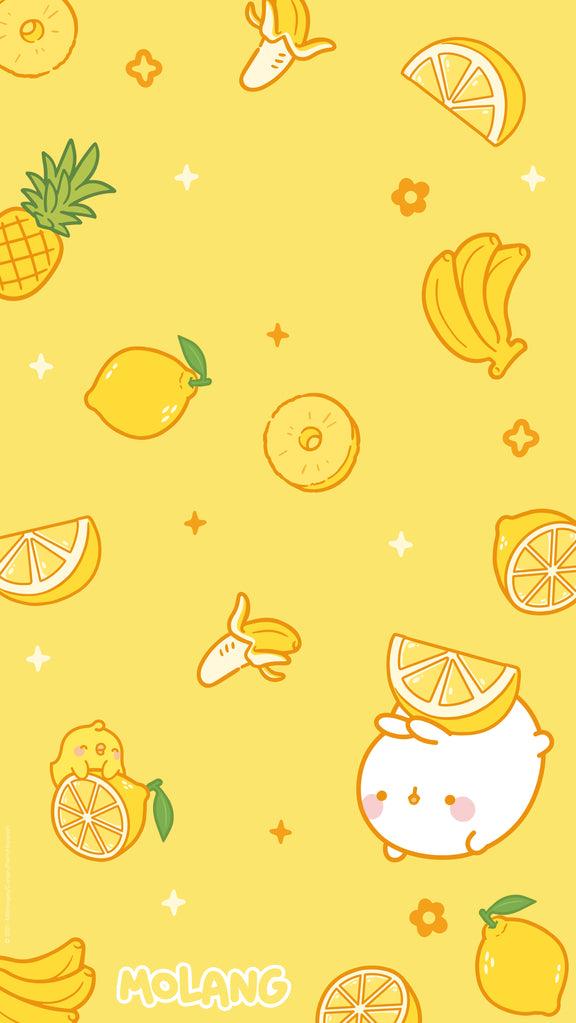 Molang Food Wallpaper Discover The Yellow Fruits Of
