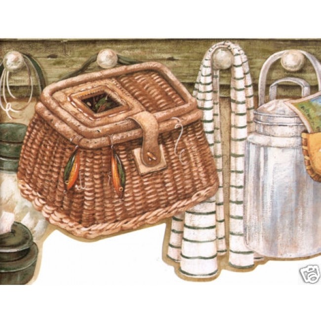 Free download GONE FISHING WALLPAPER BORDER All 4 Walls Wallpaper