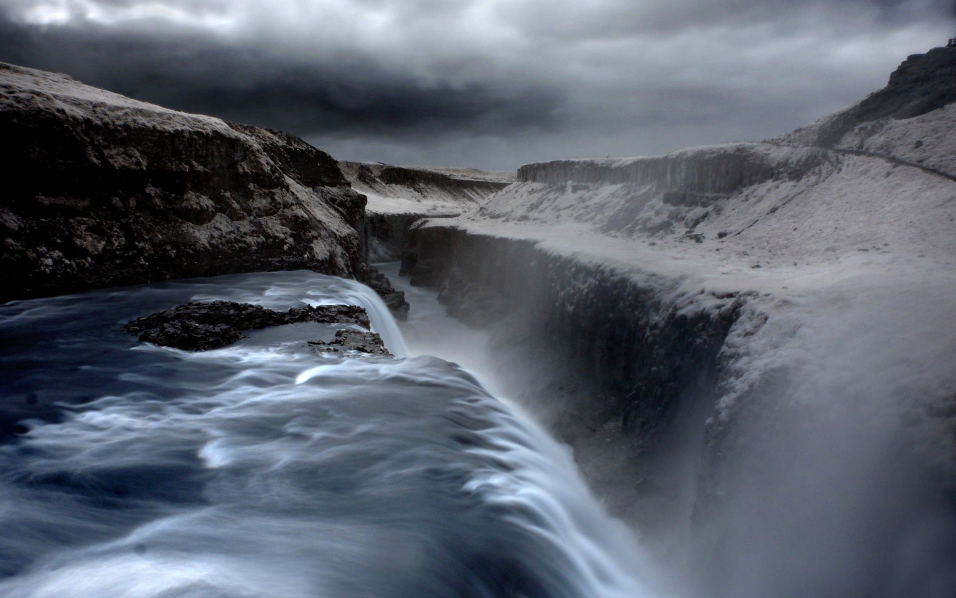 Iceland Waterfall Gullfoss Wallpaper