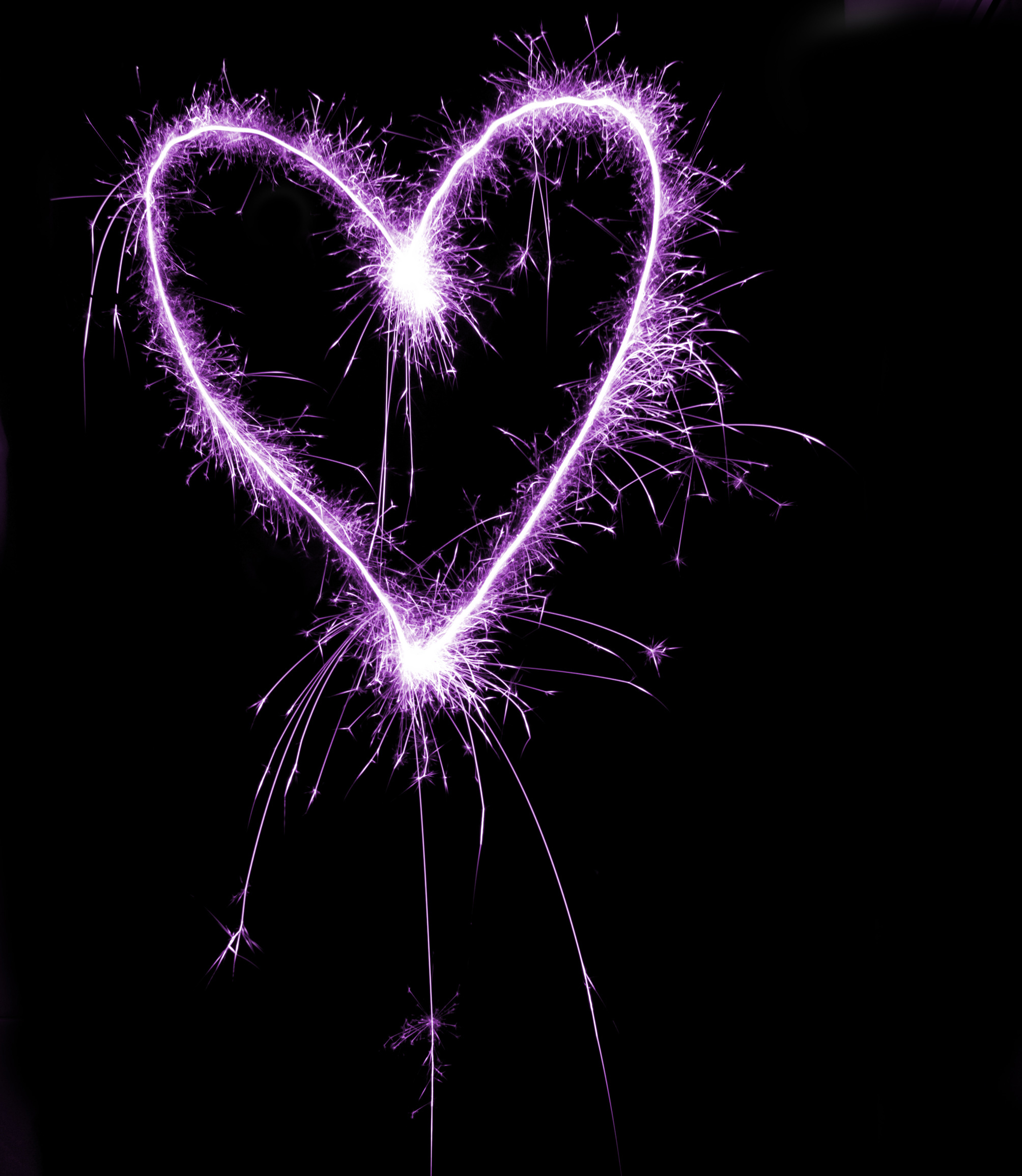 Purple Heart Background Wallpaper HD