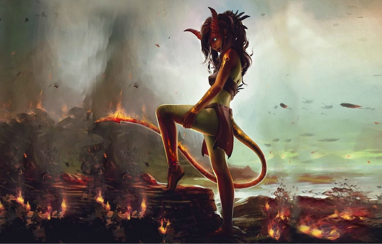 Wallpaper Demoness Hell Horny Wele To Devil