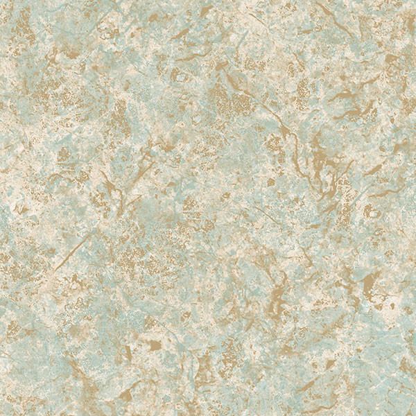 Marble Texture Wallpaper Turquoise Cream Metallic Gold Bolts