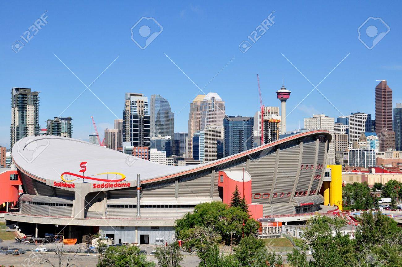 Calgary Saddledome On August 1 2012 In Calgary Alberta With