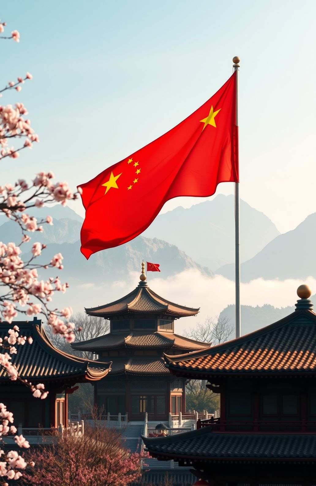 China Flag Wallpaper