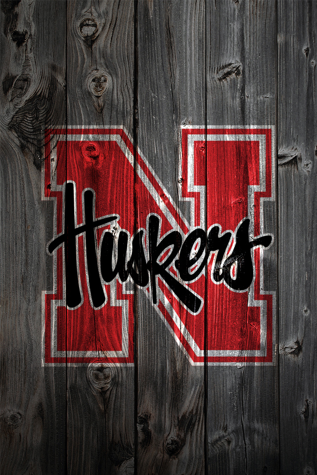 Nebraska Cornhuskers Wood iPhone Background Photo Sharing