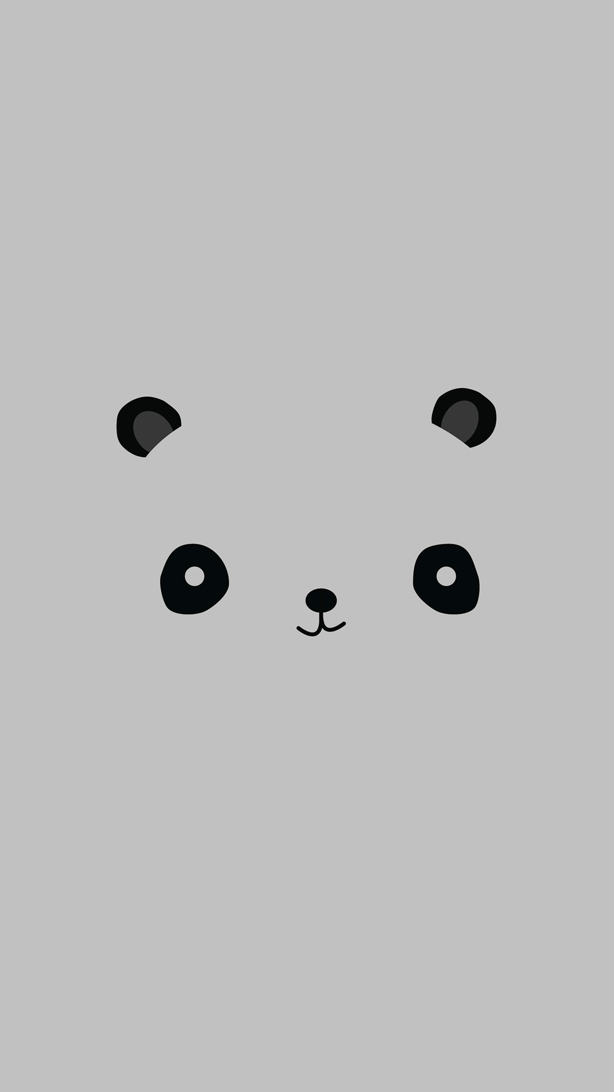 Cute Minimal Panda Android Wallpaper