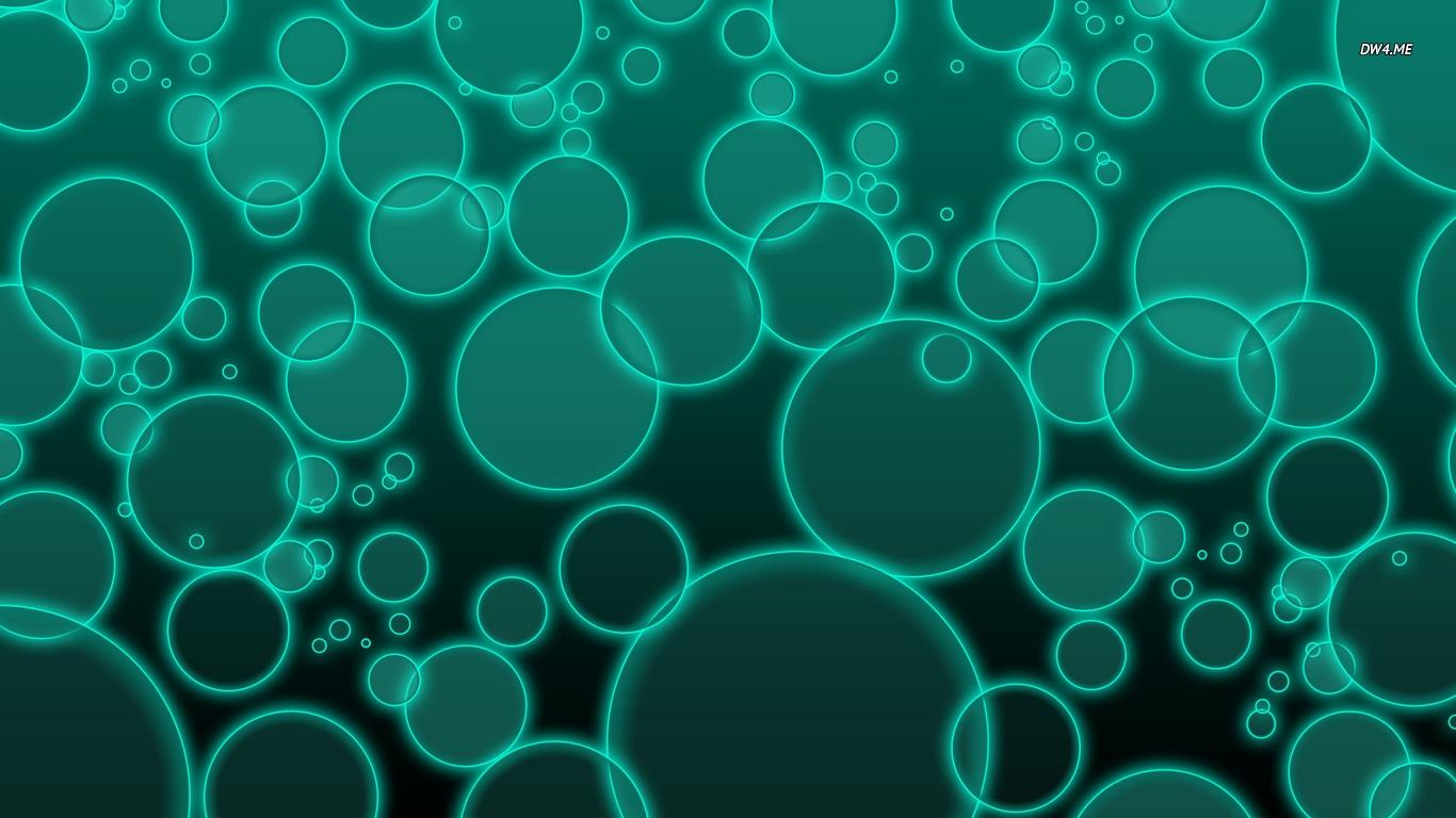 Teal Bubbles High Quality And Resolution Wallpaper On