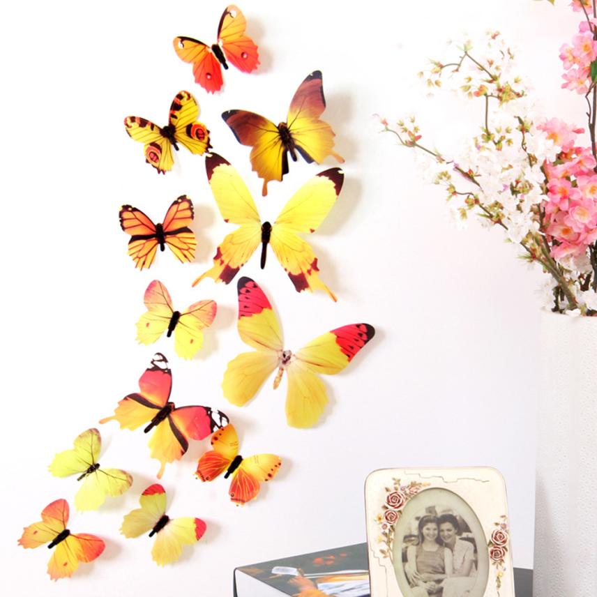 Free download Decal Wall Stickers Home Decorations 3D Butterfly Rainbow