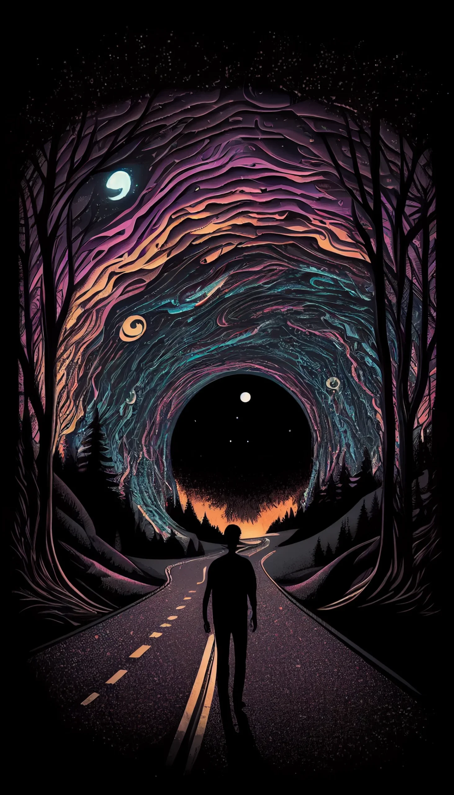 Broken Heart Trippy Dark Aesthetic Wallpaper How Nexu