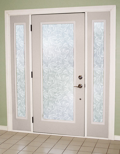 Decorating Entryway Doors With Sidelights Decorative Window Film