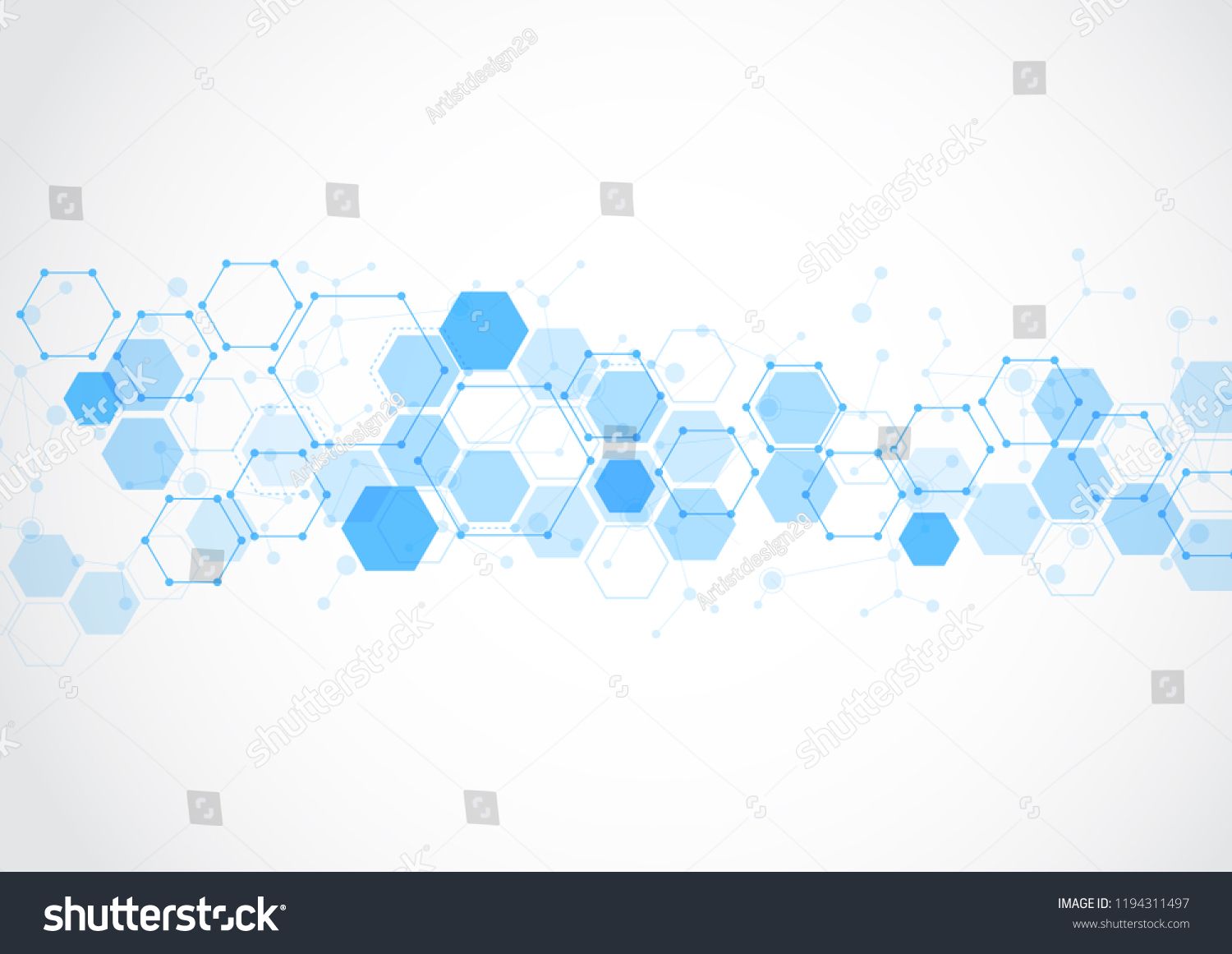 Molecular Structure Abstract Tech Background Medical Design