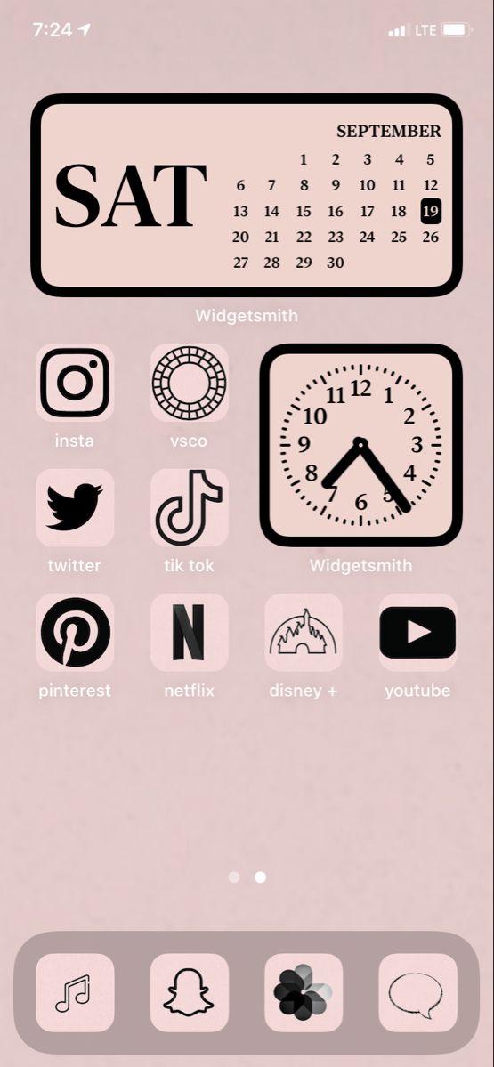 Free download ios 14 pale pink homescreen inspo Cute emoji wallpaper ...