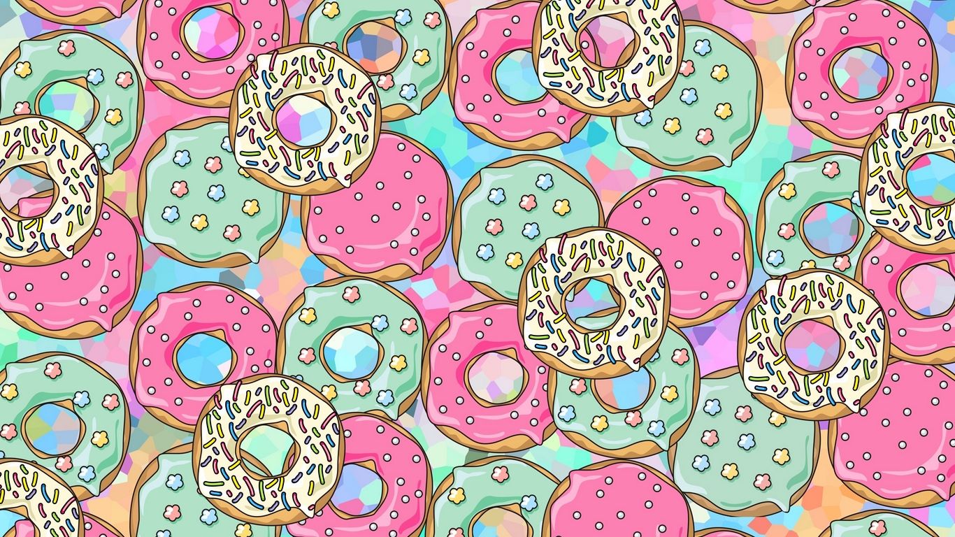 Donut Laptop Wallpaper Top Background