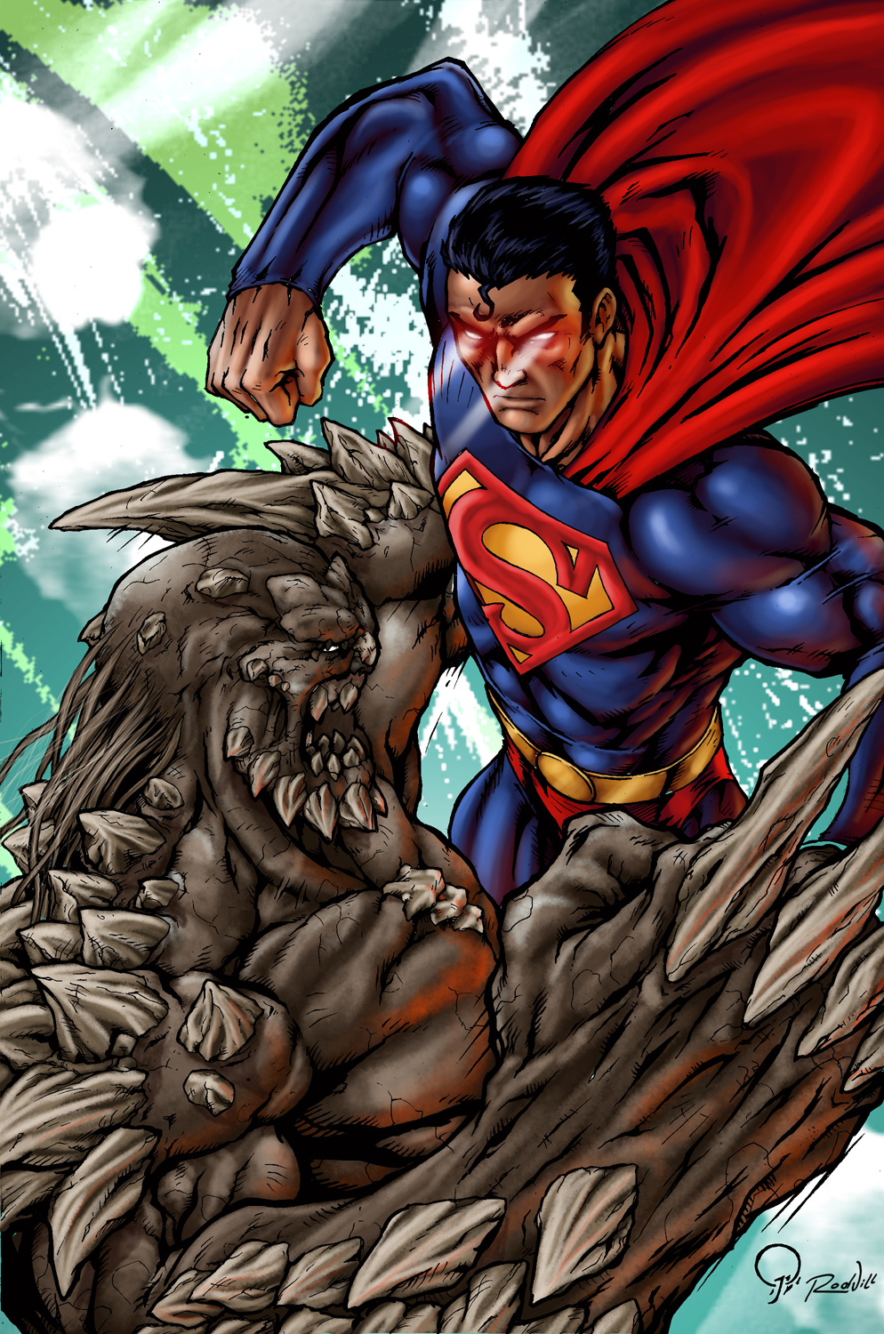 Superman Vs Doomsday By Rodvill