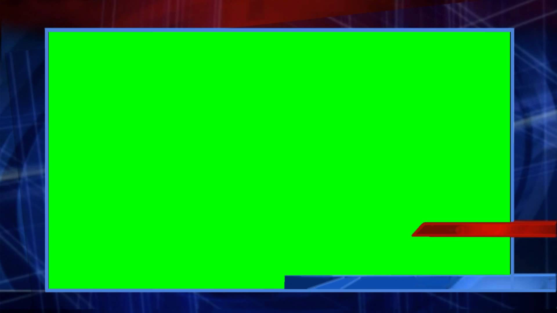 News Overlay Green Screen Background Video 1080p HD Stock