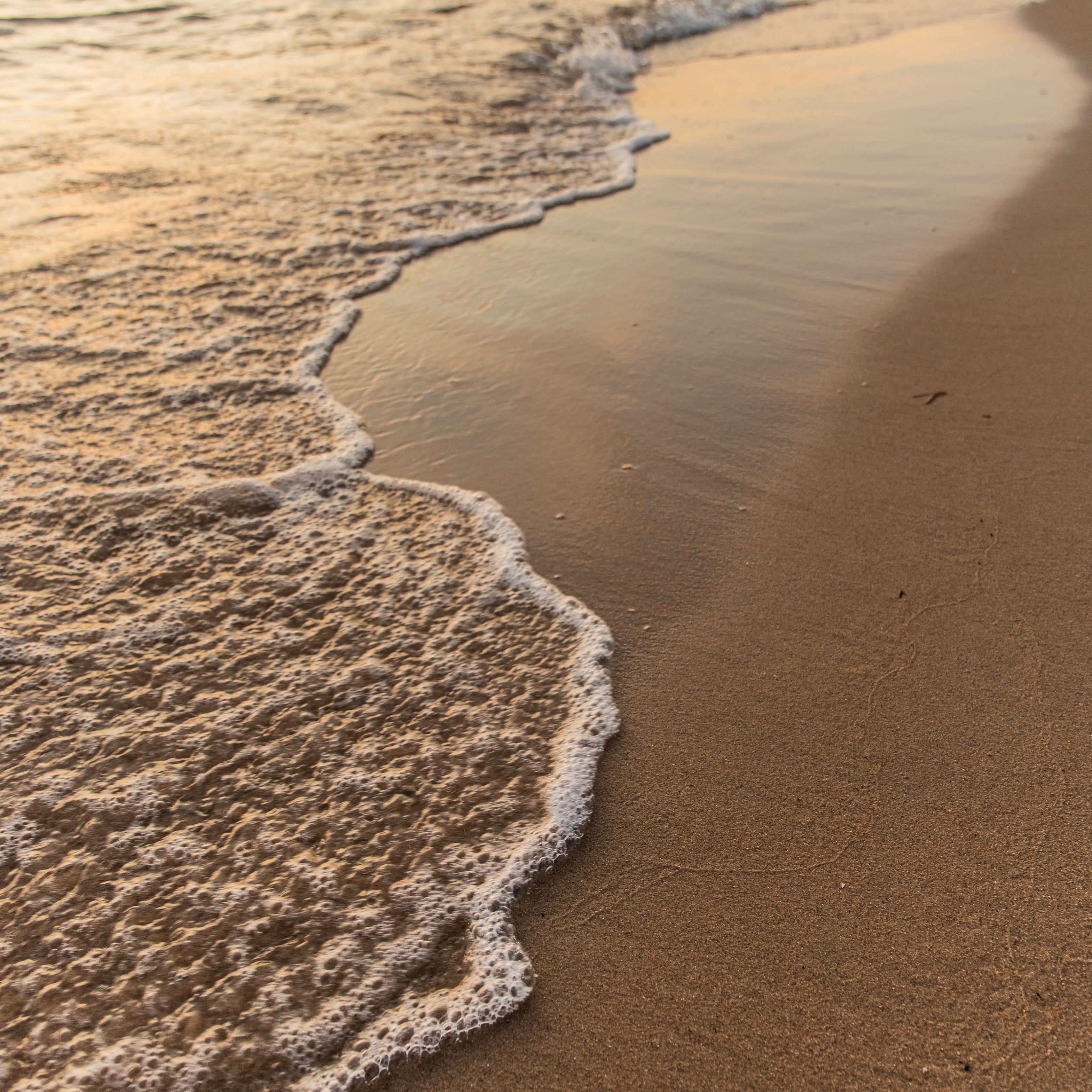 Wallpaper Beach Wave Sea Sand Water iPad