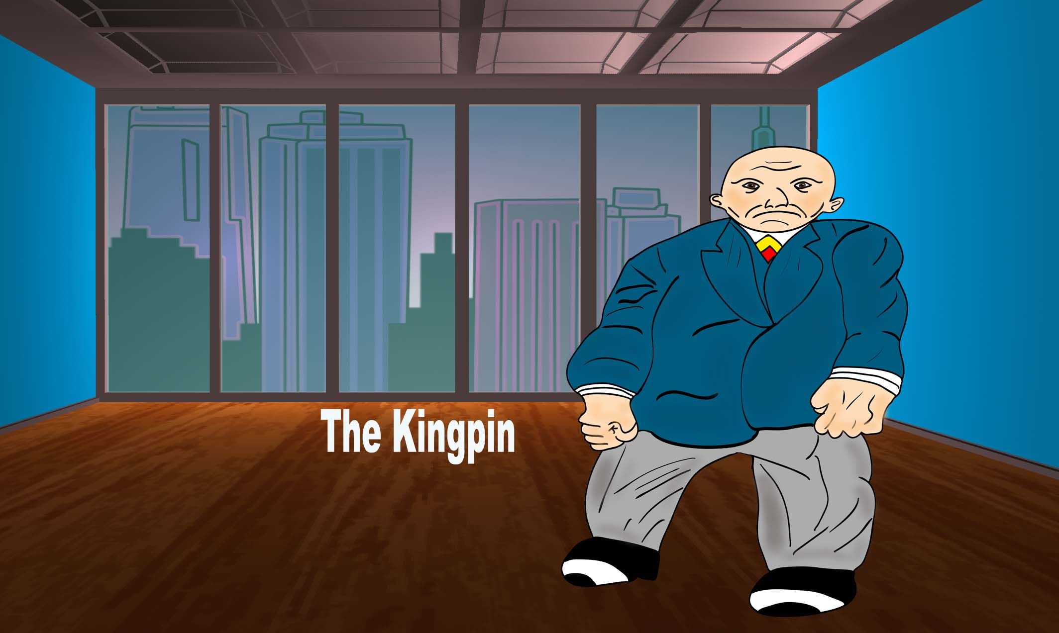 The Kingpin Again But With An Added Background Design Art
