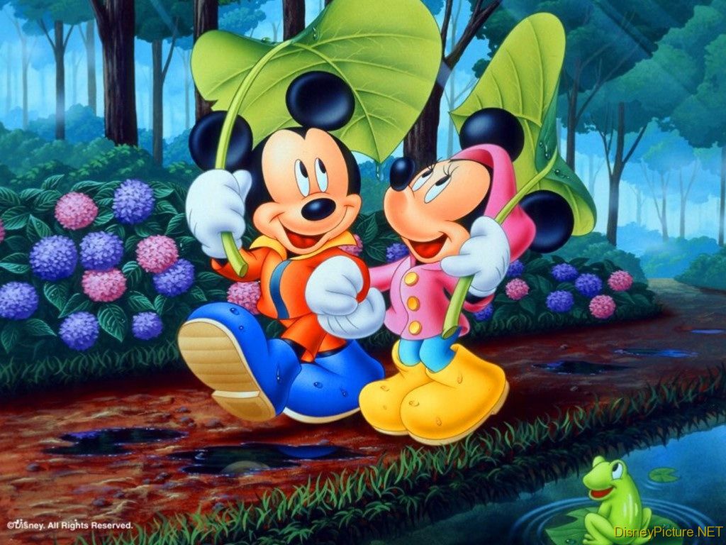 Mickey và Minnie (Mickey and Minnie): You can\'t help but smile when you see Mickey and Minnie, the lovable mouse duo who have captured the hearts of generations. This charming image captures the warmth and happiness of their enduring friendship, reminding us that love and laughter are essential parts of life. Join us for a magical journey with Mickey, Minnie, and their friends!