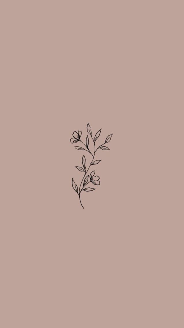 Floral Plant Phone Wallpaper Tattoo Design iPhone