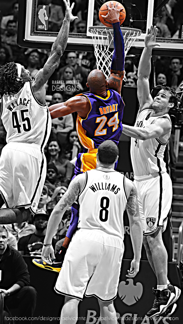 Kobe Bryant Resized Wallpaper For iPhone5 By Rafaelvicentedesigns On