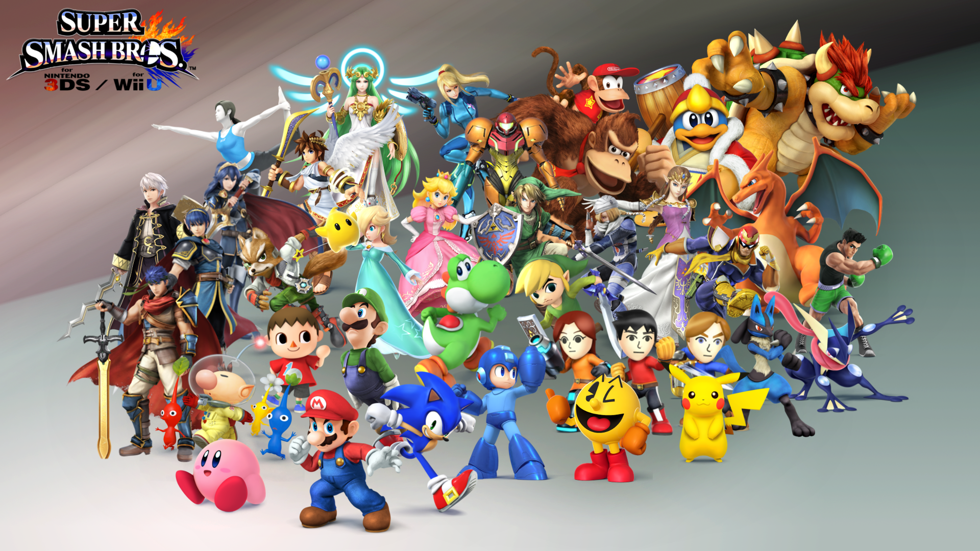 Made A X Smash Bros Wallpaper Featuring Every Character