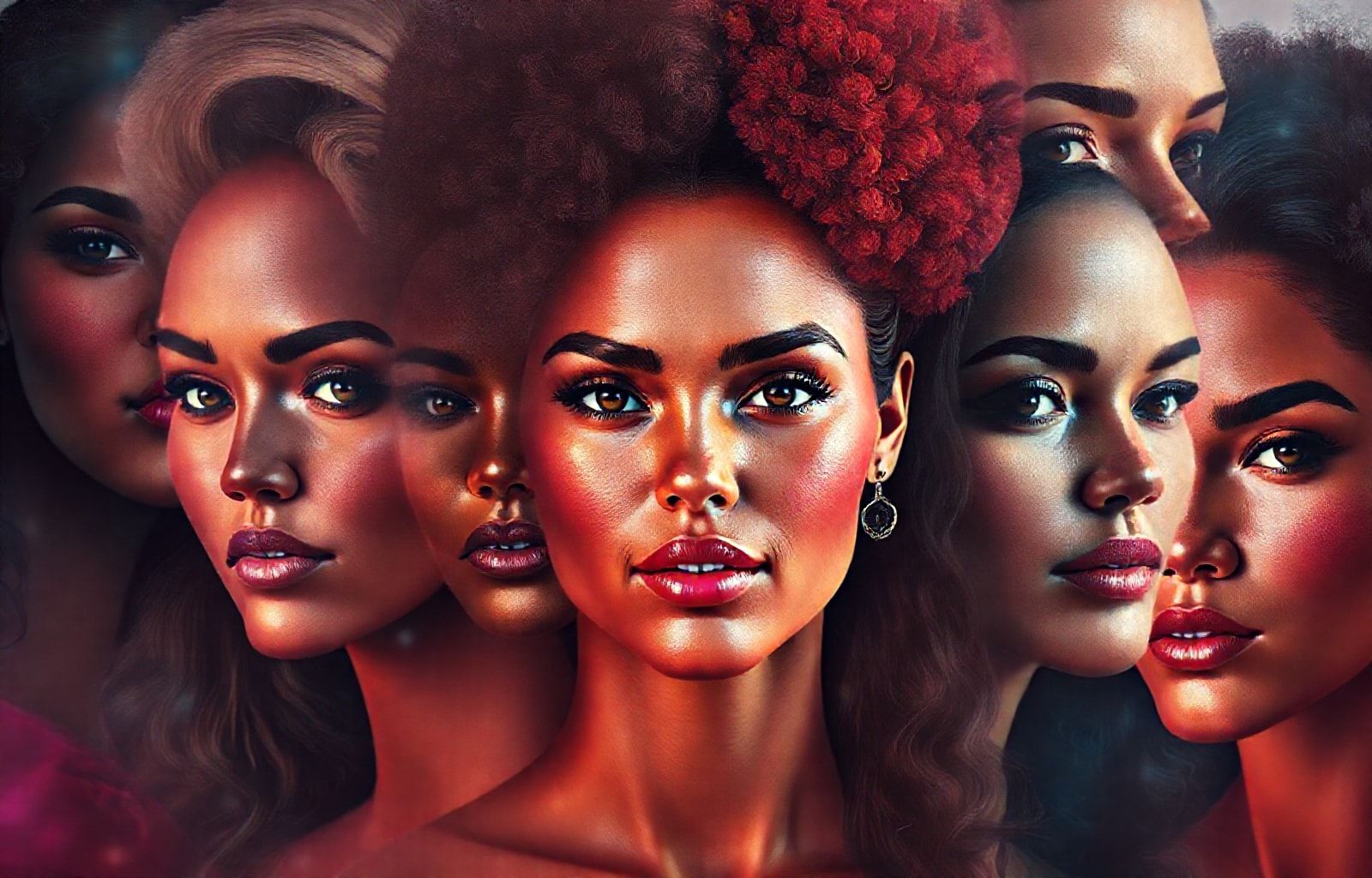 Beautiful Women Faces Wallpaper