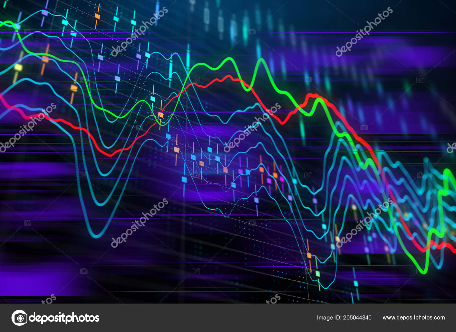 Creative Colorful Forex Chart Wallpaper Investment