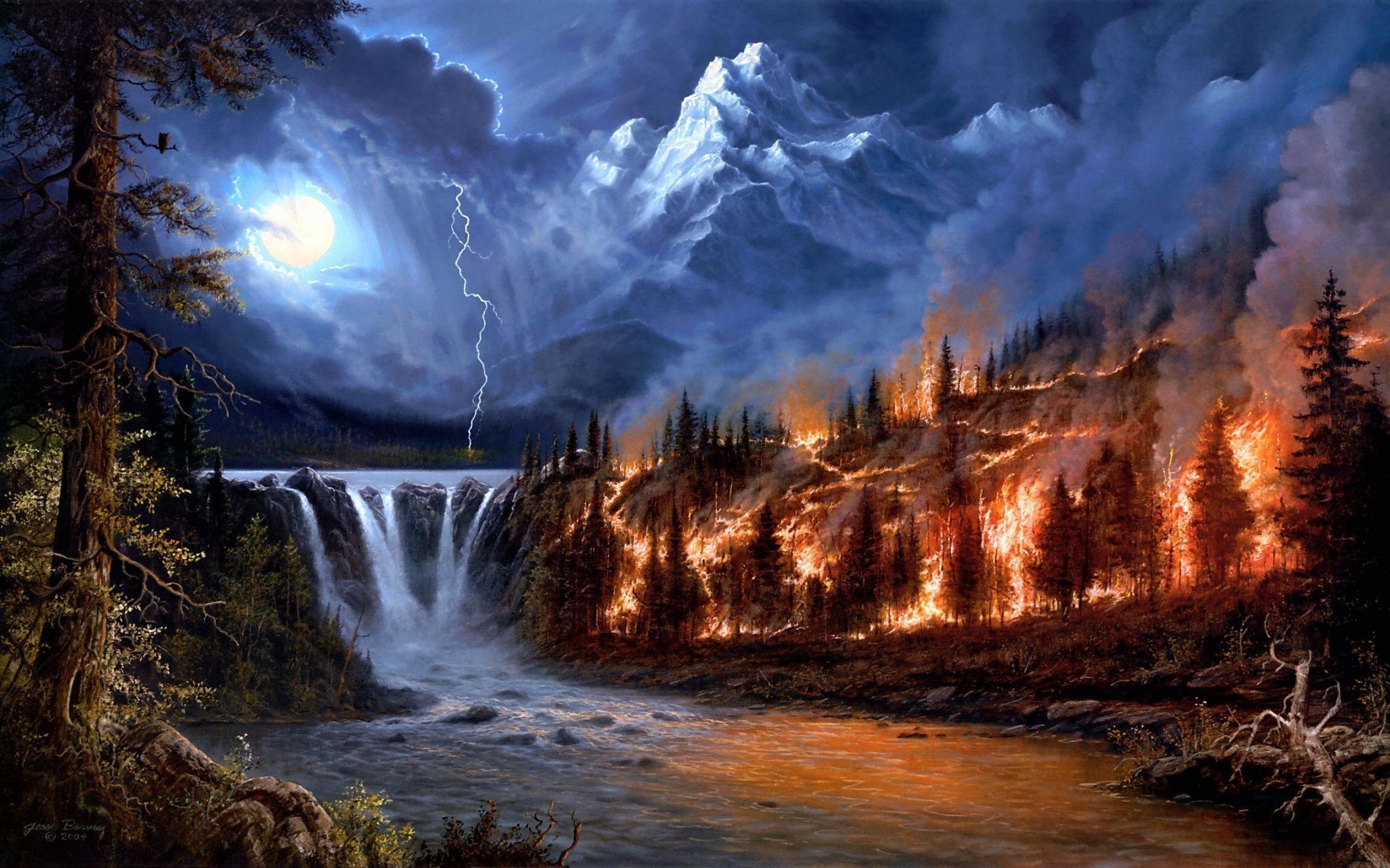 Fire And Water Wallpaper