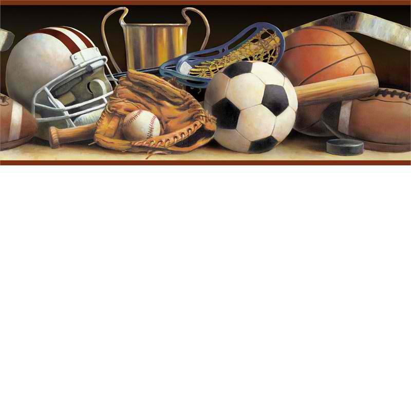 Free download Black Classic Sports Wallpaper Border Baby Nursery Kids