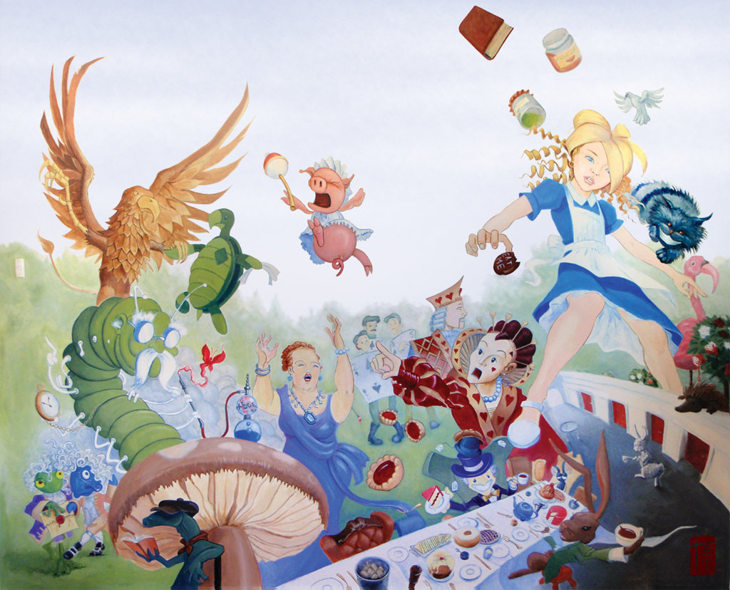 Alice In Wonderland Mural By Tommi