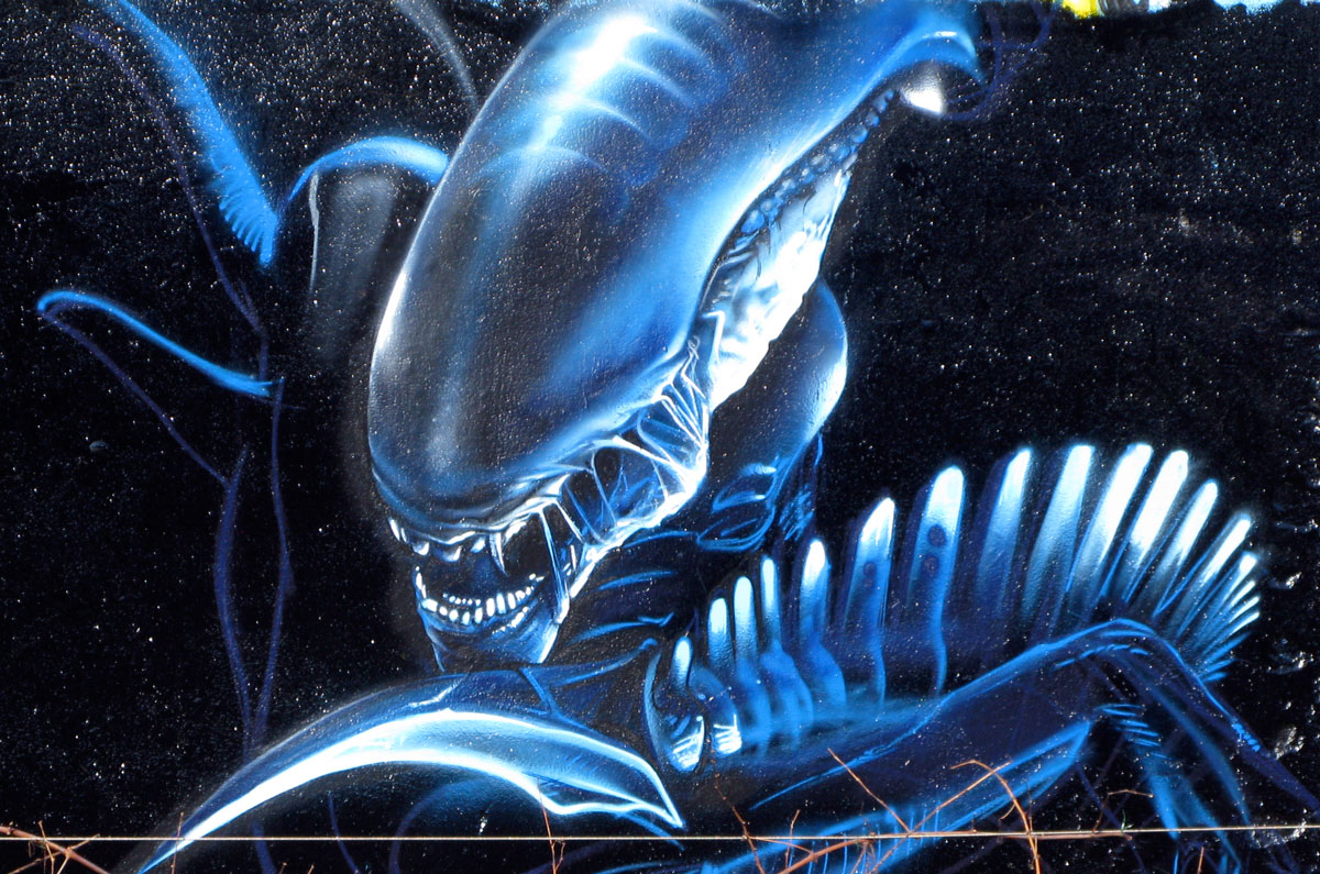 3d Alien Wallpaper HD Background Desktop