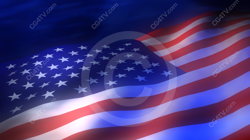 American Flag Animated Background Royalty Available In Wmv