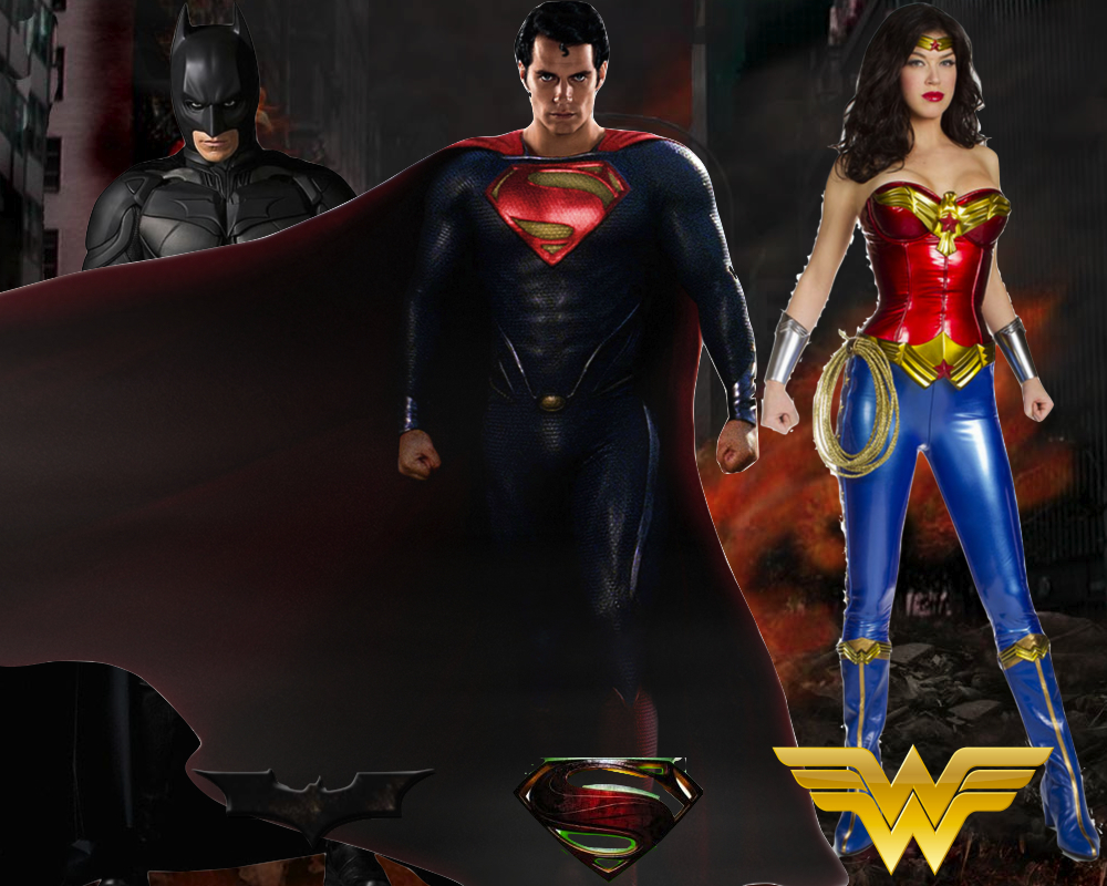 Batman Superman And Wonder Woman Wallpaper By Nickelbackloverxoxox