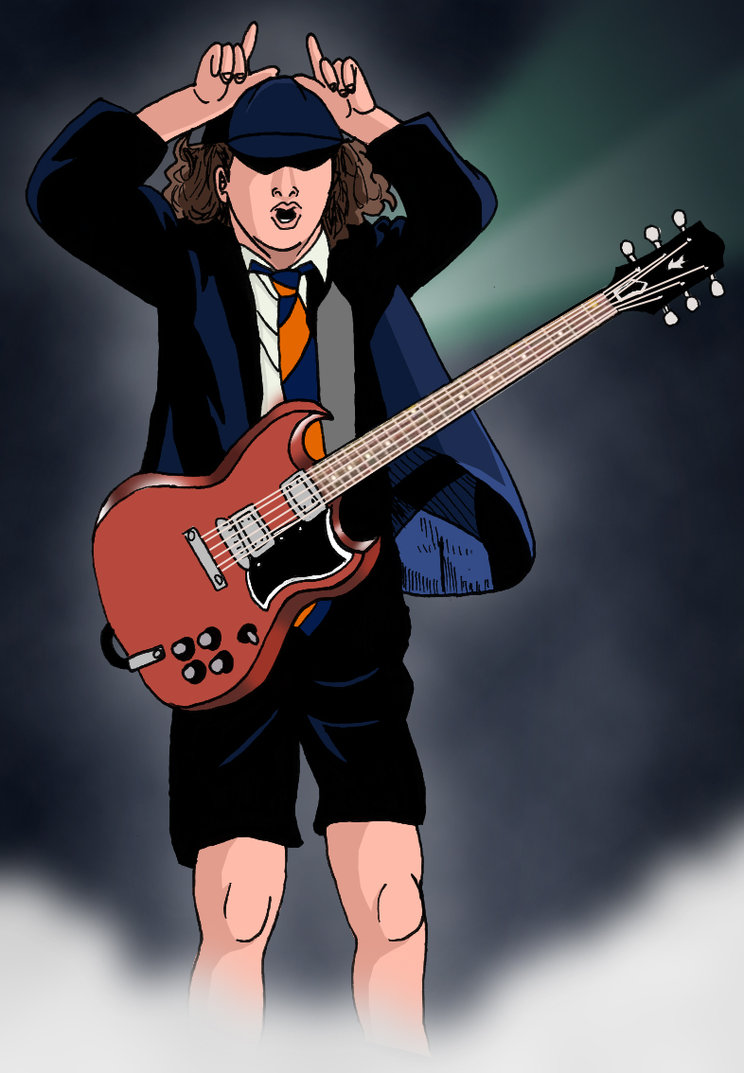 Angus Young By Deanfenechanimations