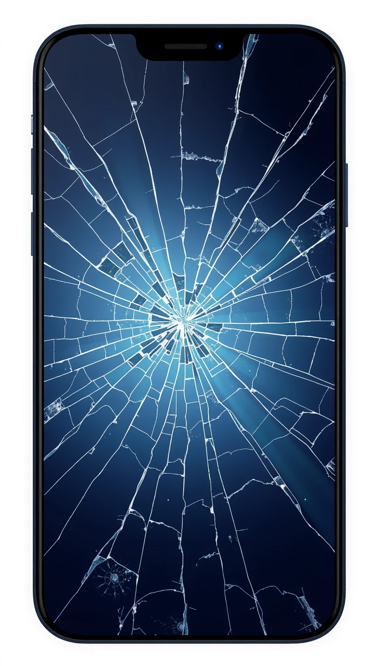 Cracked Phone Screen Wallpaper