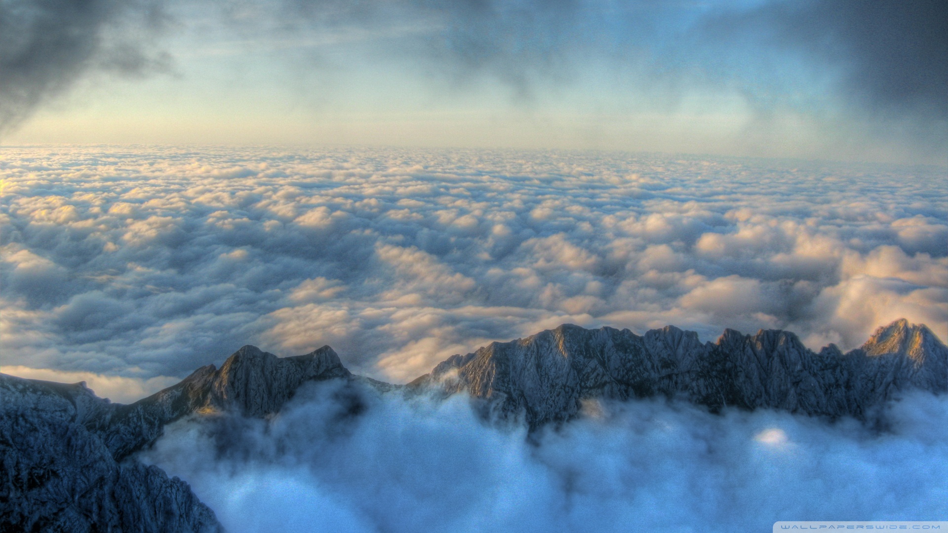 Above The Clouds HDr Wallpaper