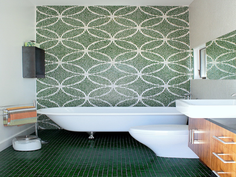 Free download Waterproof Wallpaper for Bathrooms Green Waterproof