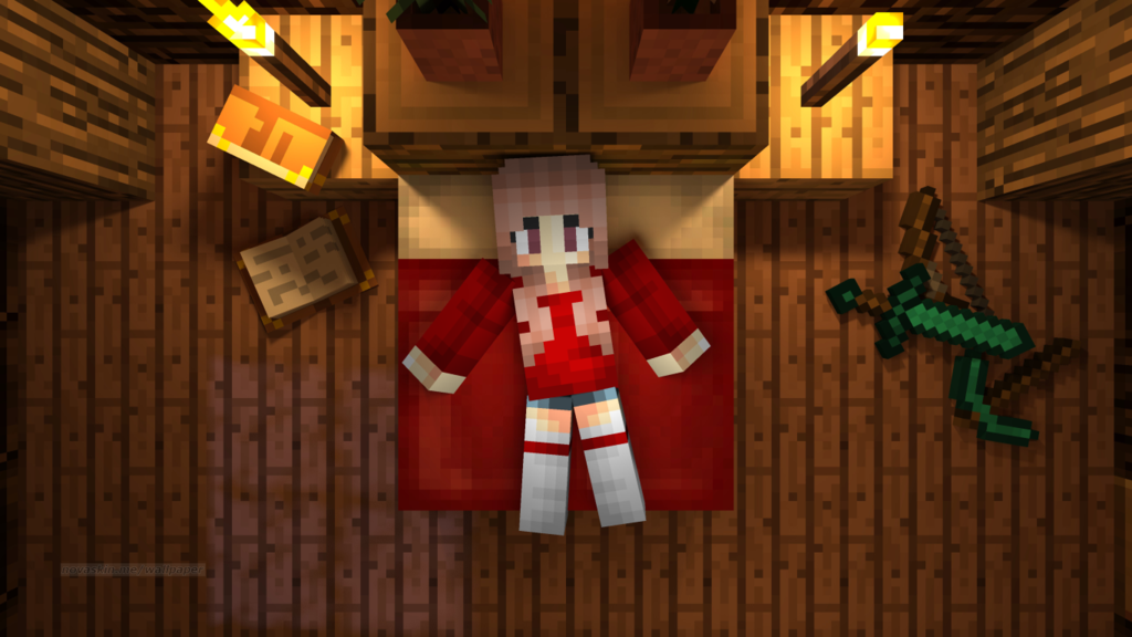Minecraft Skin Hoodie Girl by cervac on