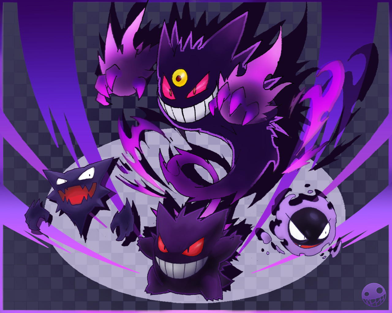 Shiny Mega Gengar- Hex: by UsagiSasami on DeviantArt