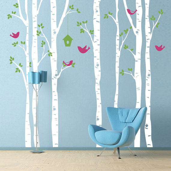 wall murals birch trees wallpapers trendingspace