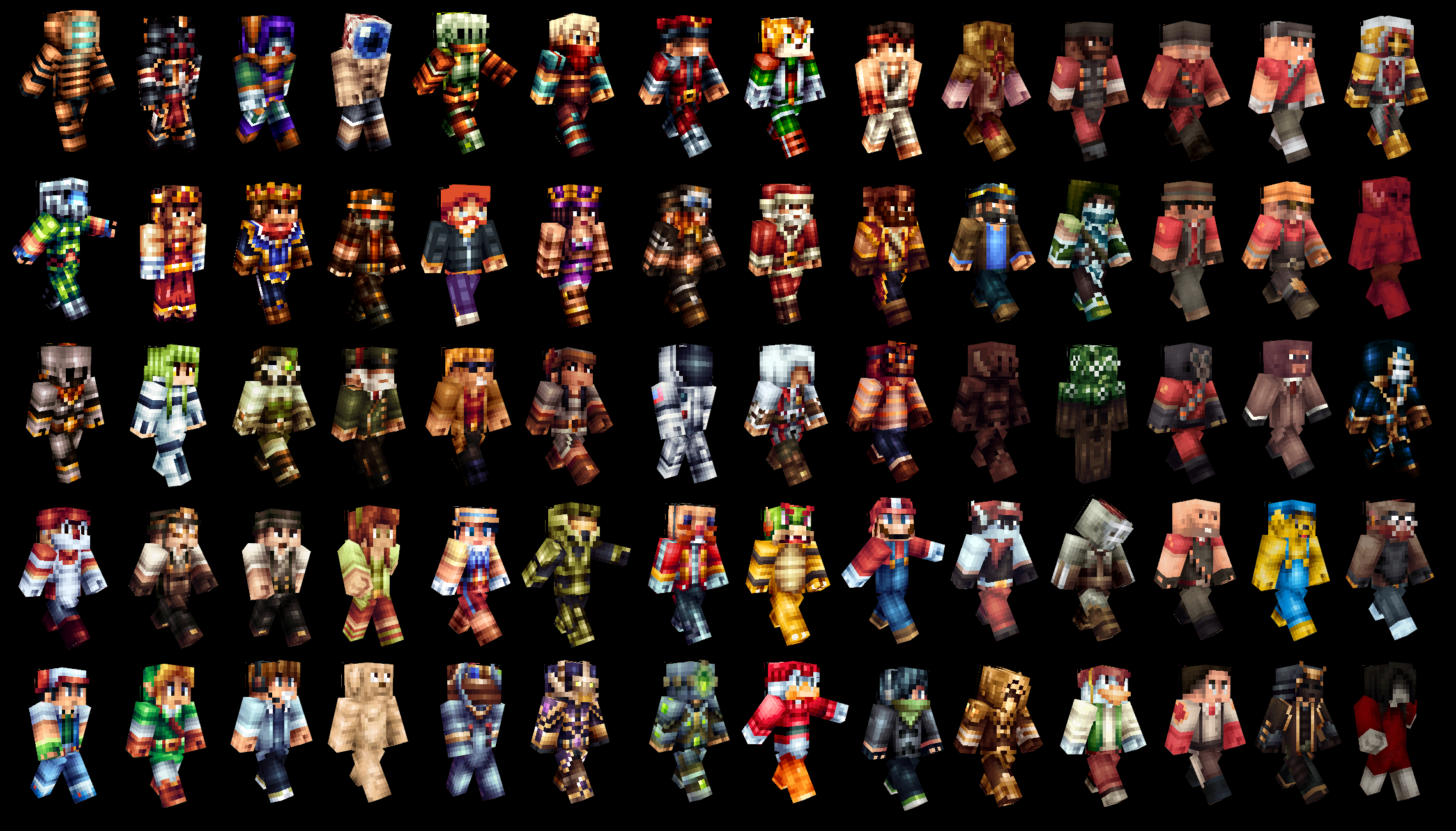 Huge Collection Of Some The Minecraft Skins I Ve Made Past