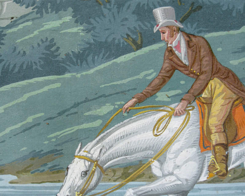 Free Download Antique Block Printed Scenic Wallpaper Hunt And French Lanscape 800x640 For Your Desktop Mobile Tablet Explore 39 Grisaille Wallpaper Panels Reproductions Hand Painted Wallpaper Panels Zuber Wallpaper